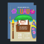 Lägg till bild inbjudan till Kids Hawaiian Luau Pa<br><div class="desc">Anpassade till händelsespecifikationerna.</div>