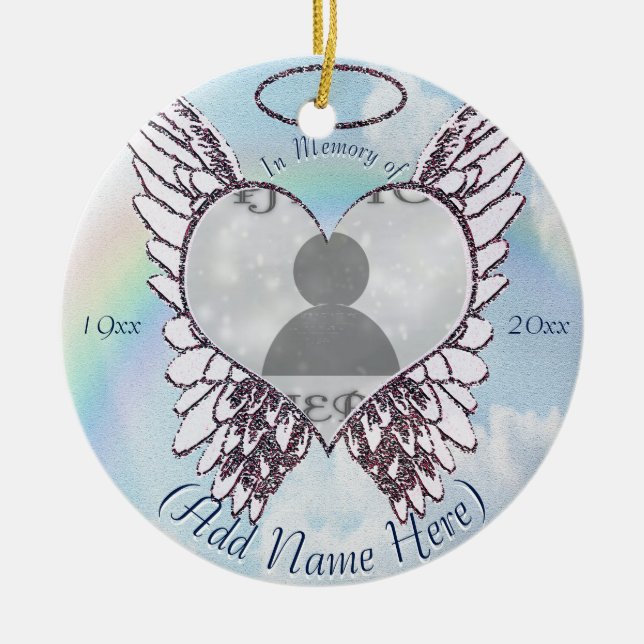 Lägg till bild | minnes- prydnad julgransprydnad keramik (Framsidan)