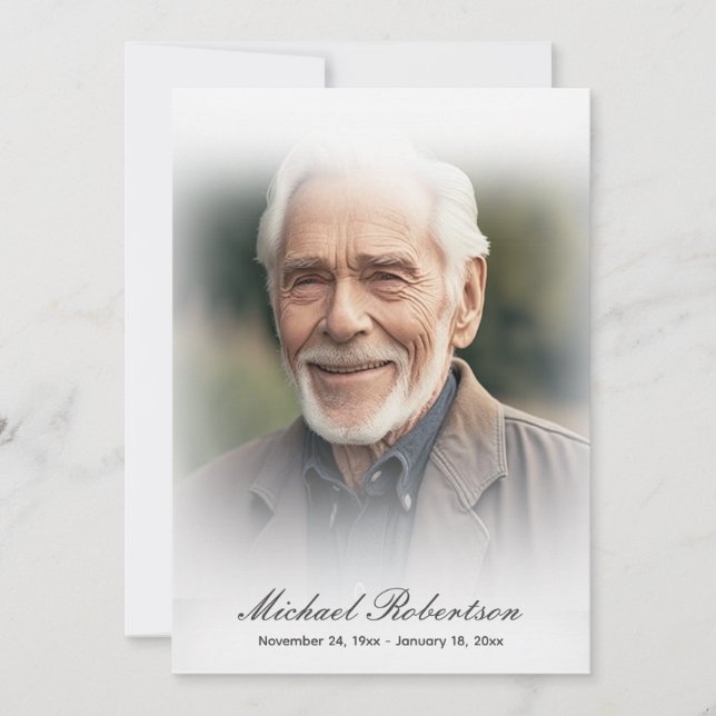 Lägg till bild minnesmeddelande tack kort (Framsida)