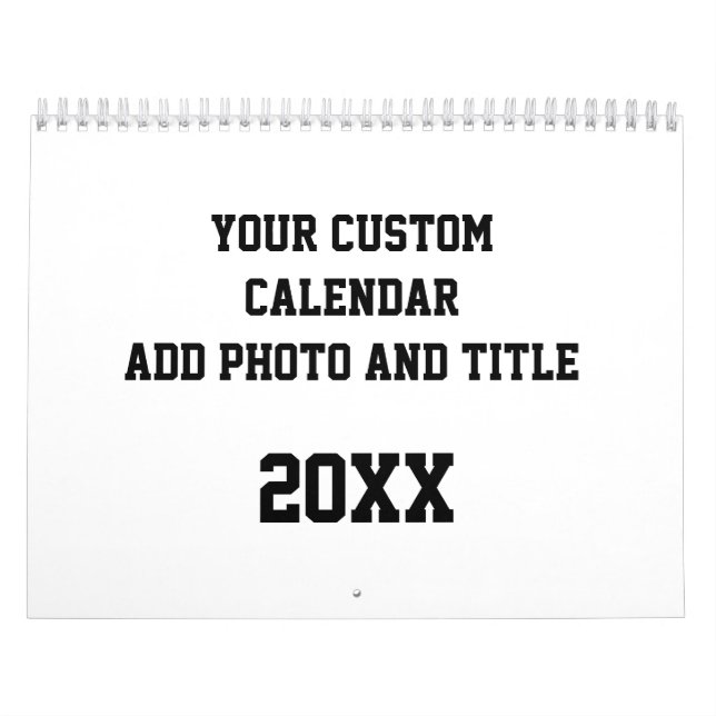 Lägg till bild och text i anpassningsbar Kalender (Omslag)