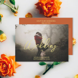 Lägg till bild QR-kod för Bröllop Tilläggskort