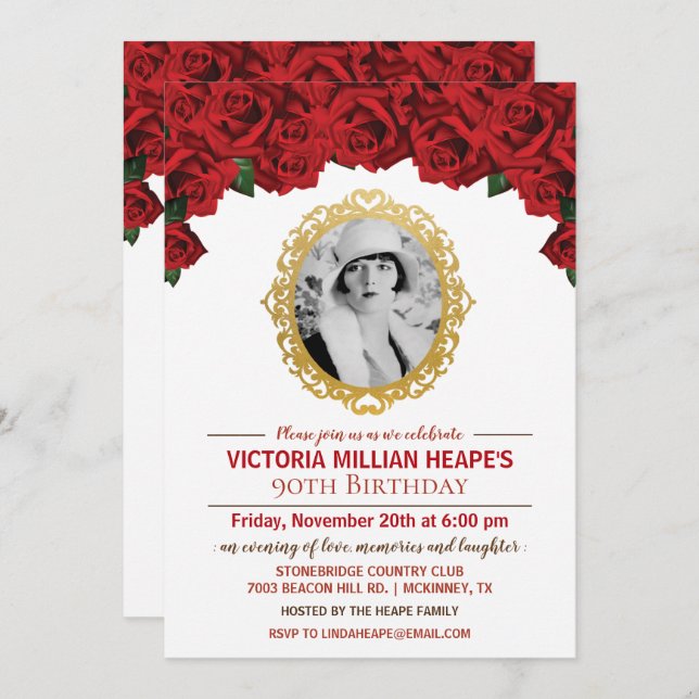 LÄGG TILL BILD - Ro Milstolpe-inbjudan till födels Inbjudningar (Fram/baksida)