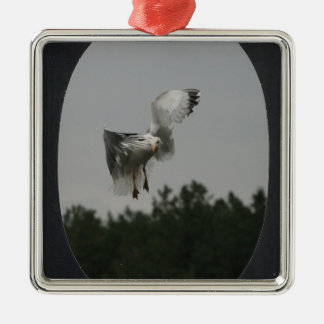 Lägg till bild stor oval Ram (svart) Julgransprydnad Metall