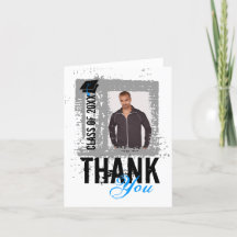 Lägg till bild Studenten Tack Blankt kort