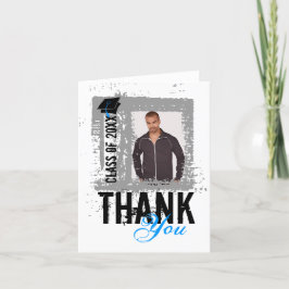 Lägg till bild Studenten Tack Blankt kort