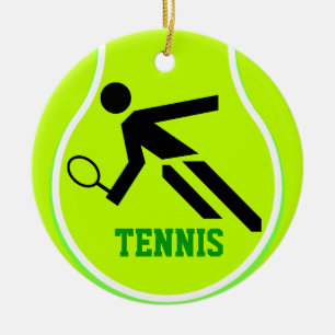 Lägg till bild tennismästareprydnad julgransprydnad keramik