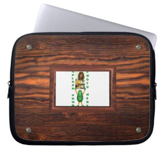 Lägg till bild till den wood gränsillusionen laptop fodral