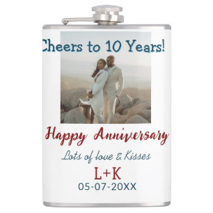 Lägg till bild uppgifter om Cheers till 10 års lyc Fickplunta