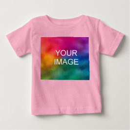 Lägg till bildfoto i Trendiget rosa Färg T Shirt