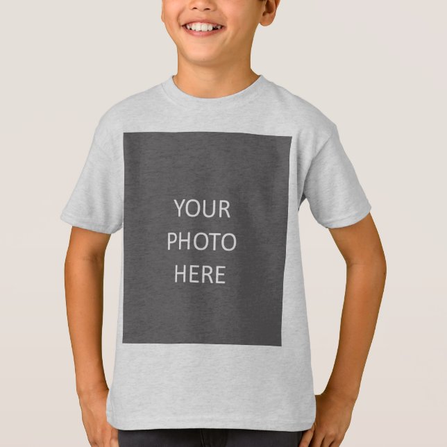 Lägg till bildfotot Bild Logotyp Ash Färg T Shirt (Framsida)