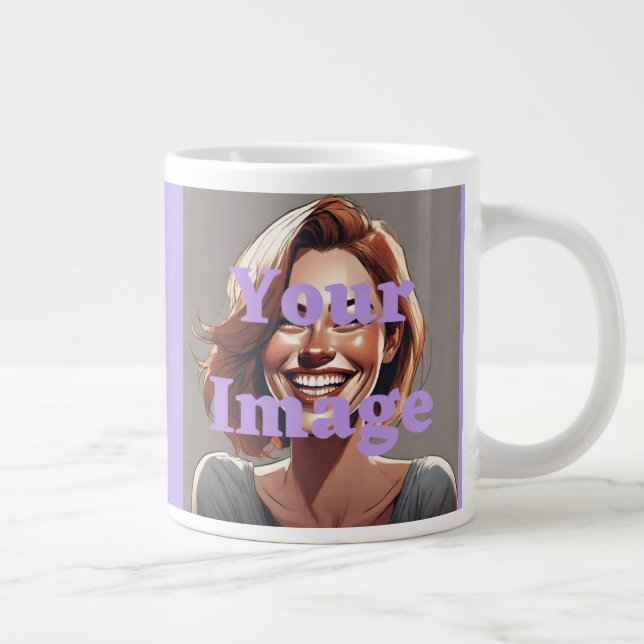 Lägg till bildjumbo Mugg Anpassningsbar Photo Mugg Jumbo Mugg (Höger)
