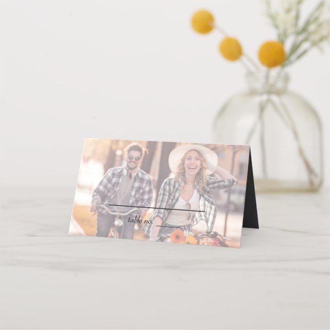 Lägg till bildskärmskortet Bröllop för Personlig Placeringskort (Framsida)