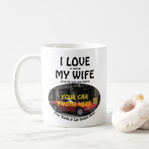 Lägg till bilfotot Namn, text, i Kärlek när min fr Kaffemugg