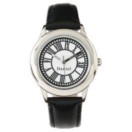 Lägg till Boys Namn Black Personlig Kids Watch Armbandsur