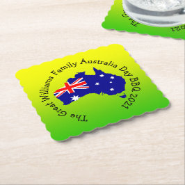 Lägg till BQ för Namn-årsdag Underlägg Papper