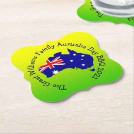 Lägg till BQ för Namn-årsdag Underlägg Papper