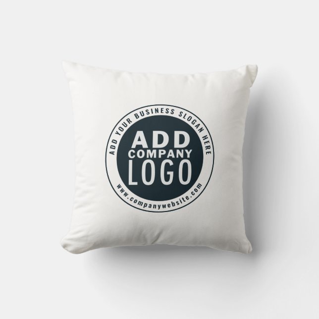 Lägg till Business Logotyp Anpassningsbar Business Kudde (Framsida)