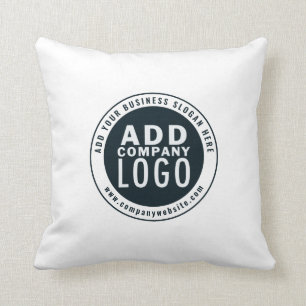 Lägg till Business Logotyp Anpassningsbar Business Kudde