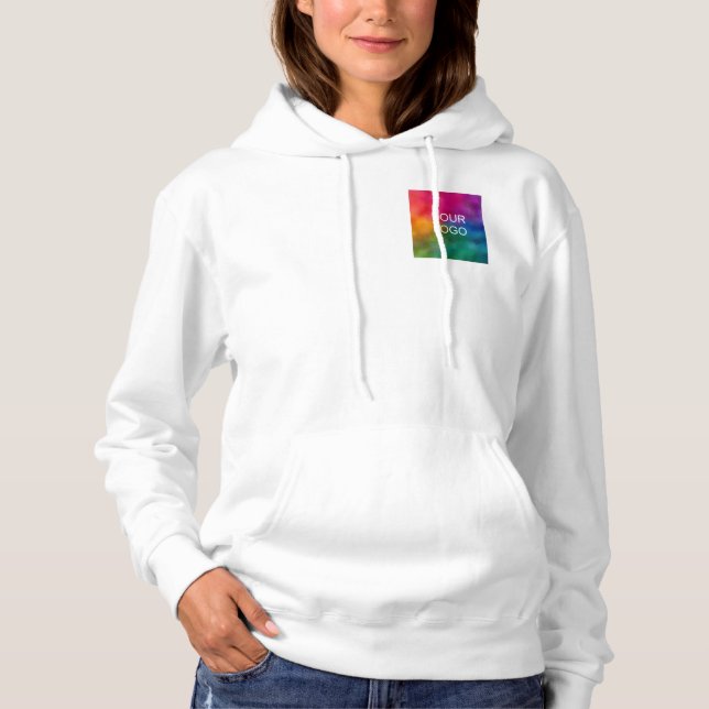 Lägg till Business Logotyp White Färg-mall - Basic T Shirt (Framsida)