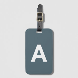 Lägg till den första enkla monogrambaserade Person Bagagebricka