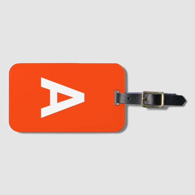 Lägg till den ursprungliga monogrammofonen Personl Bagagebricka (Framsida horisontal)