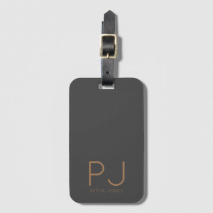 Lägg till den ursprungliga monogrammofonen Personl Bagagebricka