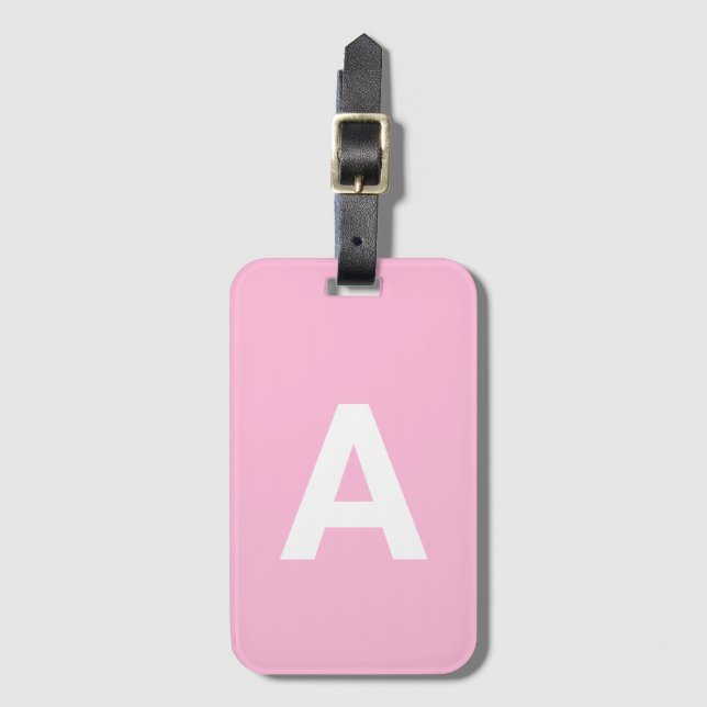 Lägg till den ursprungliga monogrammofonen Personl Bagagebricka (Framsida vertikal)