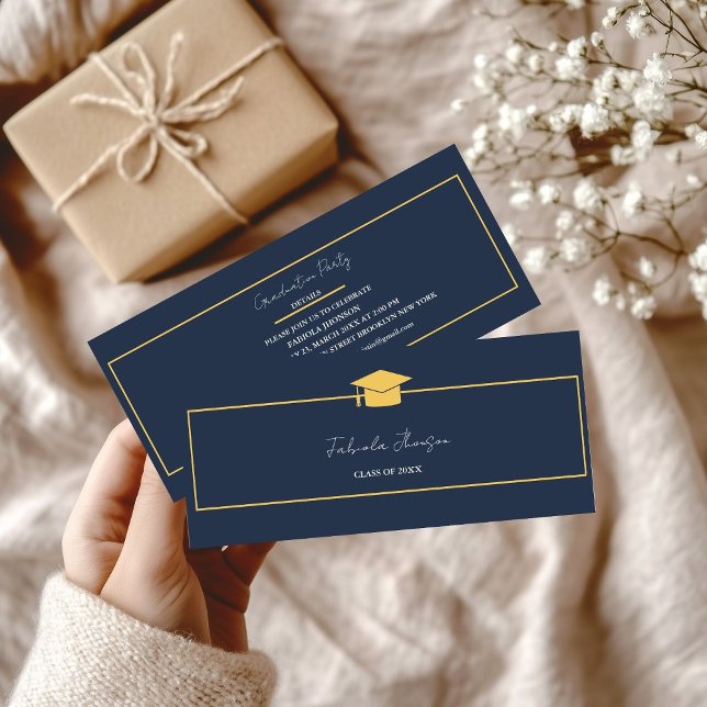 Lägg till det moderna Namn-kortet Studenten i Guld (Skapare uppladdad)