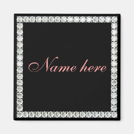 Lägg till diamant för namn-anpassade magnet