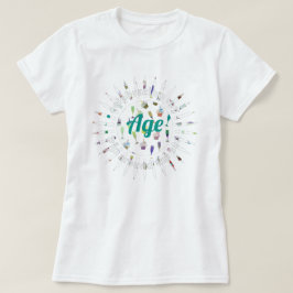 Lägg till din ålder på resan runt solen t shirt
