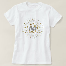 Lägg till din ålder Tripp runt sol Födelsedagsminn T Shirt