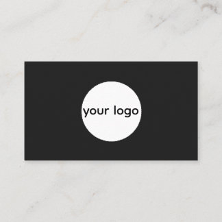 Lägg till din anpassade logotyp cirkel professione visitkort