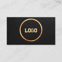 Lägg till din anpassade logotyp cirkel professione visitkort