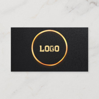 Lägg till din anpassade logotyp cirkel professione visitkort