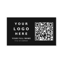 Lägg till din anpassade logotyp & QR-kod professio