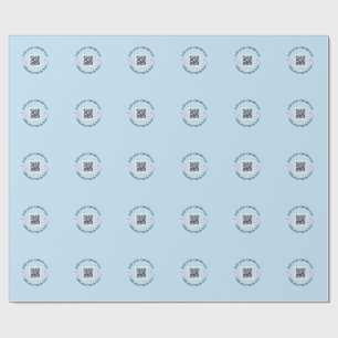 Lägg till din anpassade text skanna QR-kod företag Presentpapper