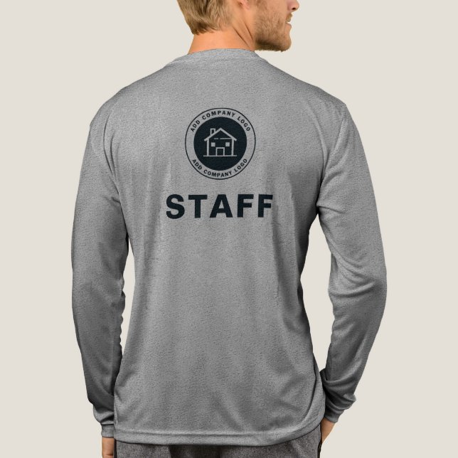 Lägg till din Anpassningsbar Business Logotyp Pers T Shirt (Baksida)