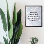 Lägg till din Anpassningsbar Offert Vit marmorblåt Poster<br><div class="desc">Bakgrunden är täckt av en bild som simulerar vita marmor med genomskinliga blanksteg som låter färg gå igenom! Ändra designens bakgrund till valfritt färg som du vill ha för en unik effekt. Över struktur lades en mall fält till för din text. Använda det här utrymmet om du vill lägga till...</div>