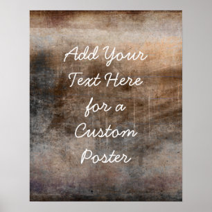 Lägg till din Anpassningsbar Text Vintage Earth To Poster