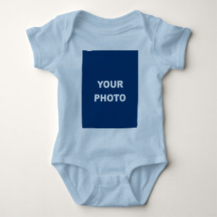 Lägg till din bild Foto Bild Logotyp Ljusblå T Shirt