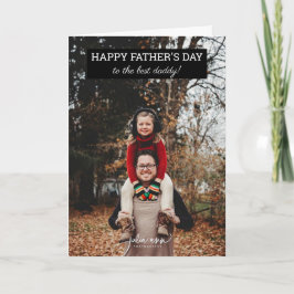 Lägg till din bild till detta Glada fadersdagsfoto Kort