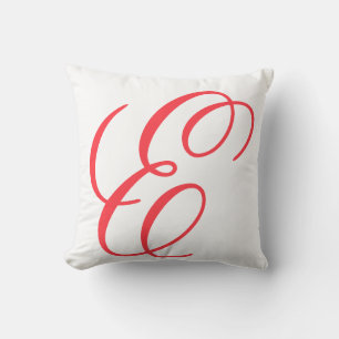 Lägg till din Brev E Dekorativ kudde Cushion