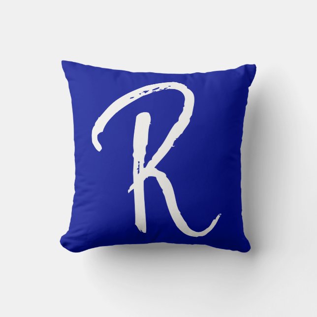 Lägg till din Brev R Dekorativ kudde Cushion (Framsida)