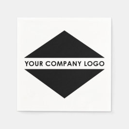Lägg till din design | Företagets logotyp Pappersservett