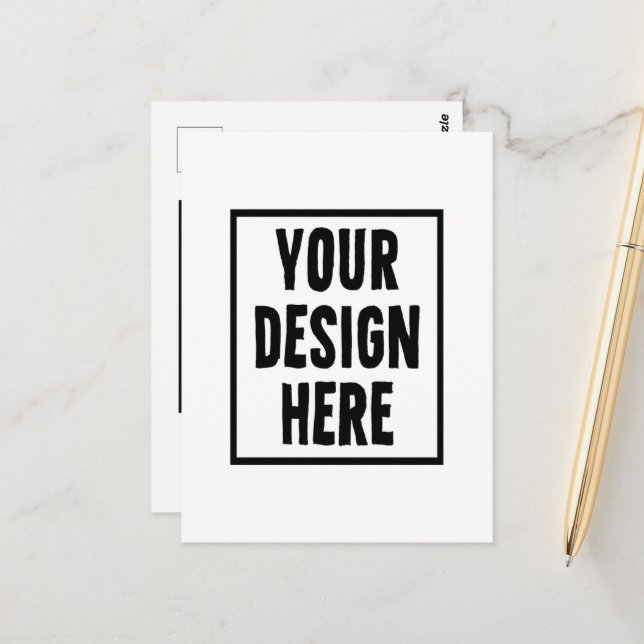 Lägg till din design här vykort (Fram/Back In Situ)