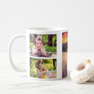 Lägg till din egen 5-fotosamlingskaffe Mugg