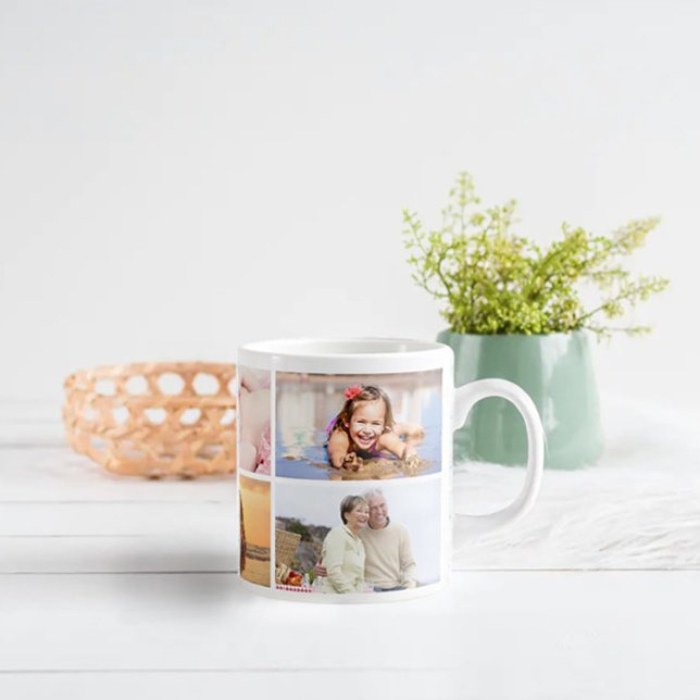 Lägg till din egen 6-fotokaffe Mugg Jumbo Mugg (Skapare uppladdad)