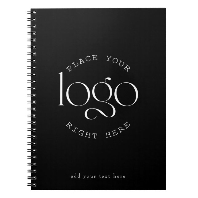 Lägg till din egen Anpassningsbar Business Logotyp Anteckningsbok (Framsidan)