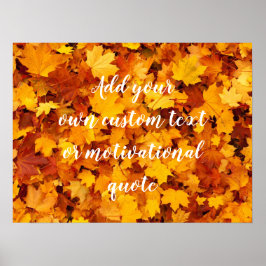 Lägg till din egen Anpassningsbar eller motivera o Poster