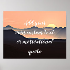 Lägg till din egen Anpassningsbar eller motivera o Poster